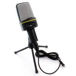 Microfon de Masa sau Birou pentru Studio cu Suport Trepied, Lungime Cablu 200cm