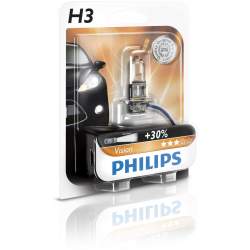 Bec auto cu halogen pentru proiector Philips Vision +30% H3 12V 55W PK22S , 1 buc. Kft Auto