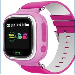 Ceas pentru copii cu GPS Tracker , culoare roz , cu locas SIM Kft Auto