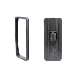 Oglinda  exterioara Tir Partea Stanga/ Dreapta Convex Manuala cu incalzire 390X157 mm pentru brat fi 14/22 mm, carcasa neagra Kft Auto