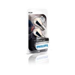 Becuri auto Philips Silver Vision pentru semnalizare 12V PY21W , crom Kft Auto