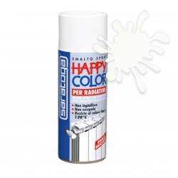 Spray vopsea pentru calorifere, culoare alb lucios, HappyColor 400ml Kft Auto