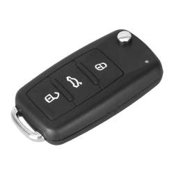 Carcasa cheie auto briceag cu 3 butoane, compatibila Volkswagen, Seat, Skoda VW-129 AllCars