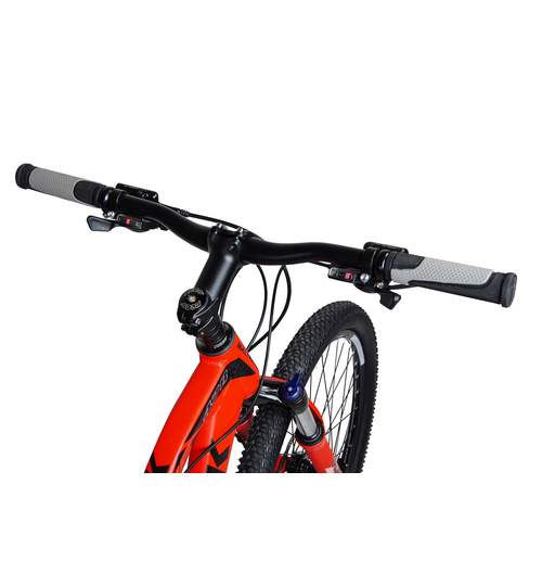 Bicicleta MTB MalTrack Hydraulic Red cu 24 Viteze, Roti 26 Inch, Mountain Bike