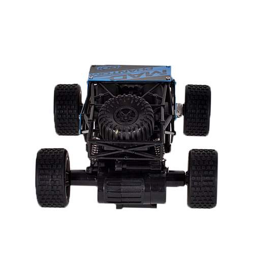 Masinuta 4x4 cu Telecomanda, Viteza 15km/h, Scara 1:18, Culoare Negru/Albastru