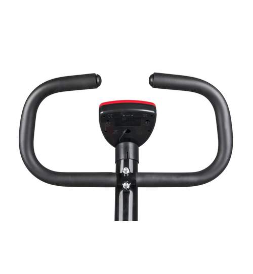 Bicicleta pentru Fitness FunFit, Multifunctionala cu Afisaj LCD, Reglabila, Culoare Rosu/Alb