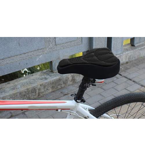 Husa sa bicicleta ajustabila pentru protectie si confort, culoare Negru