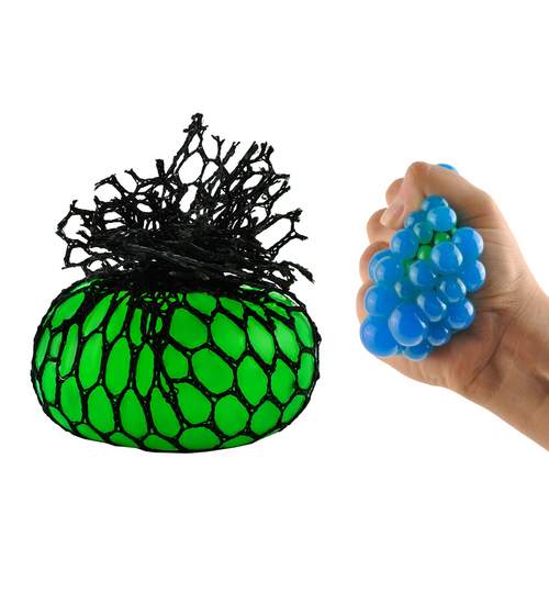 Minge antistres tip strugure Squeeze Ball, culoare Verde
