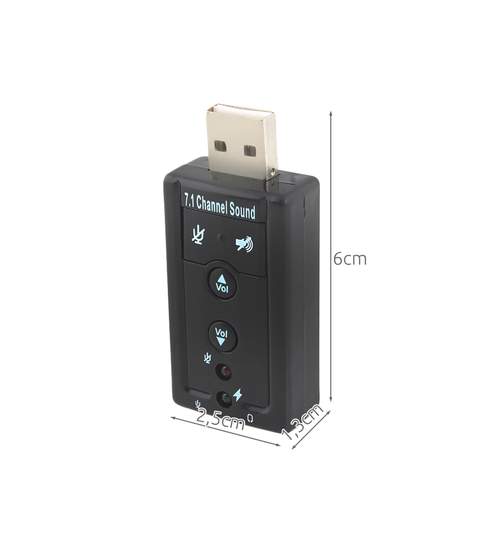 Placa de sunet externa USB 7.1