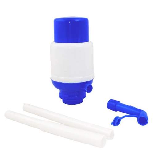 Pompa pentru bidon apa sau alte lichide, culoare Albastru-Alb