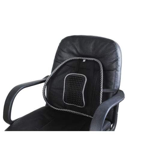 Suport lombar pentru scaun auto, birou sau acasa cu zona de masaj