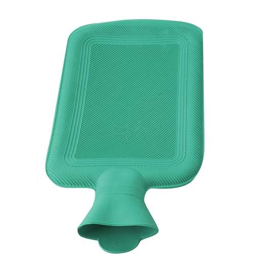 Termofor 2000ml - recipient cauciucat terapeutic pentru apa calda, culoare Verde