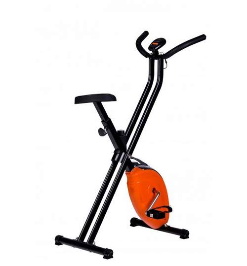 

Bicicleta pentru Fitness Reglabila, Pliabila cu Afisaj LCD Diferite Valori, Capacitate 120kg, Culoare Orange
