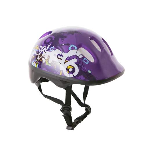 Casca protectie ciclism, pentru copii, cu 6 orificii ventilatie, dimensiuni 50-54cm, culoare violet