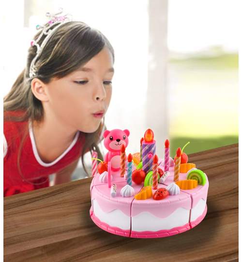Set pentru copii cu tort, fursecuri si accesorii pentru sarbatorit aniversari sau petreceri