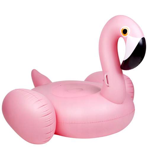Saltea Gonflabila tip Colac Flamingo Urias pentru Piscina, Adulti sau Copii, Dimensiuni 120x110cm