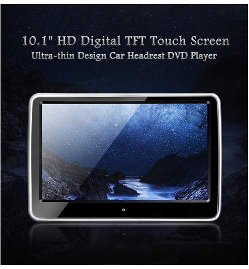 Tetiera monitor HD touchscreen cu VIDEO IN 106A ManiaCars