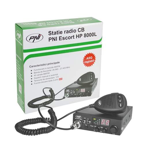 Statie radio PNI Escort HP 8000L cu ASQ reglabil ManiaCars