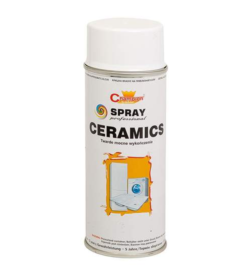 Spray vopsea Profesional CHAMPION ALB LUCIOS CERAMIC 400ml ManiaCars