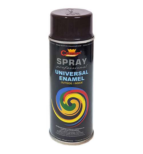 Spray vopsea Profesional CHAMPION RAL 9005 Negru LUCIOS 400ml ManiaCars