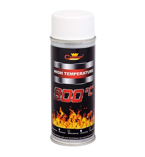 Spray vopsea Profesional Rezistent Termic ALB +800°C 400ml ManiaCars