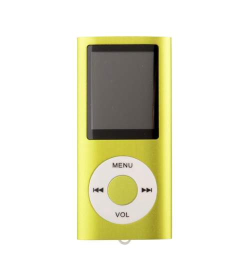 Mini MP3 MP4 Player Radio cu afisaj digital, capacitate card pana la 32GB, culoare Verde