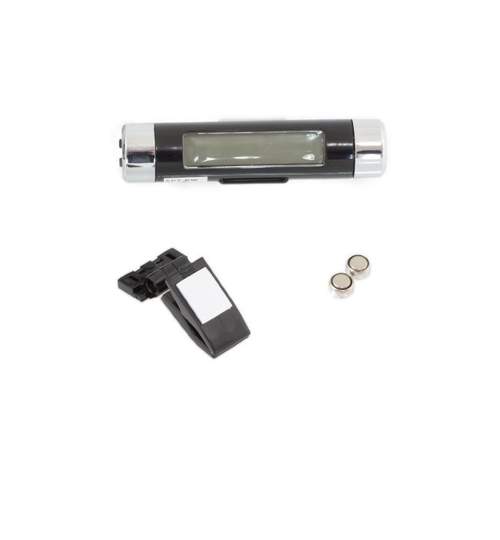 Termometru si Ceas Electronic pentru Masina cu Afisaj LCD