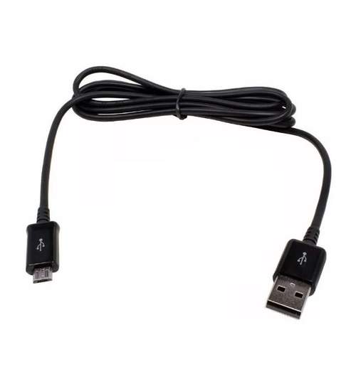 Cablu de Date Incarcator USB Compatibil Telefon Samsung, Lungime 90cm, Negru