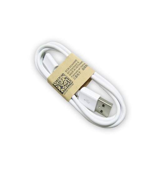 Cablu de Date Incarcator USB Compatibil Telefon Samsung, Lungime 90cm, Alb