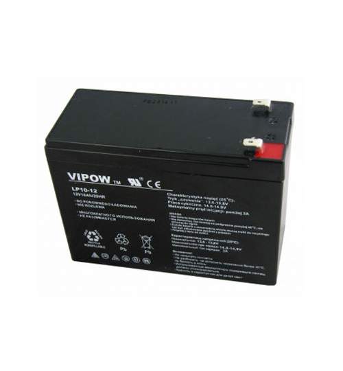 Acumulator baterie gel plumb 12V, 10AH, Vipow