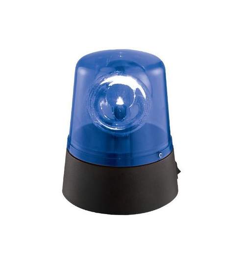 Girofar mini LED Police, culoare albastru