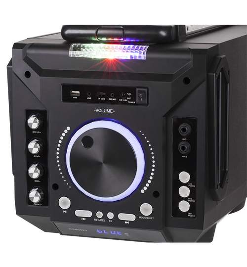 Sistem portabil FM/MP3/Bluetooth/Karaoke/RGB