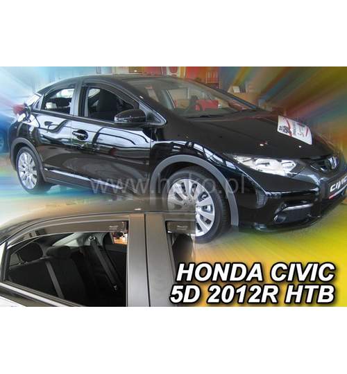 Paravanturi auto Honda Civic, Hatchback cu 5 usi, an fabr. 2012-2016 (macra HEKO) Set fata - 2 buc. by ManiaMall