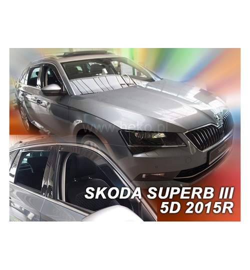 Paravanturi auto Skoda Superb III, Dupa 2015 Set fata – 2 buc. by ManiaMall