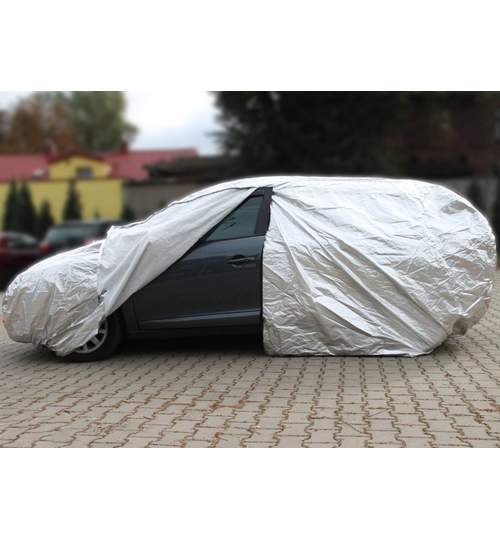 Prelata auto premium Audi Q7, impermeabila, anti-umezeala si anti-zgariere cu fermoar si dungi reflectorizante