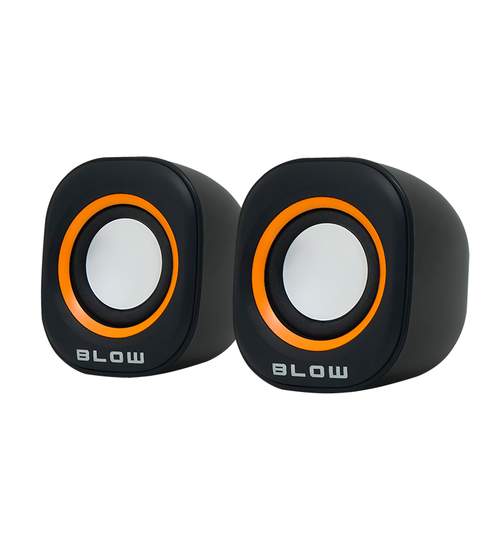 Boxe audio Blow 2.0 , USB, impedanta 4 ohmi, culoare negru/portocaliu