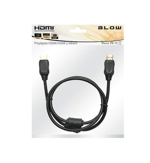 Cablu Video Blow, HDMI High Speed, Lungime 1m