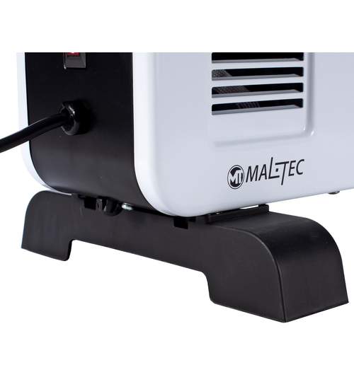 Convector Electric MalTec CH3500DW, Putere 2300W, 3 trepte incalzire, panou LCD, termostat, maner de transport, protectie la supraincalzire si telecomanda