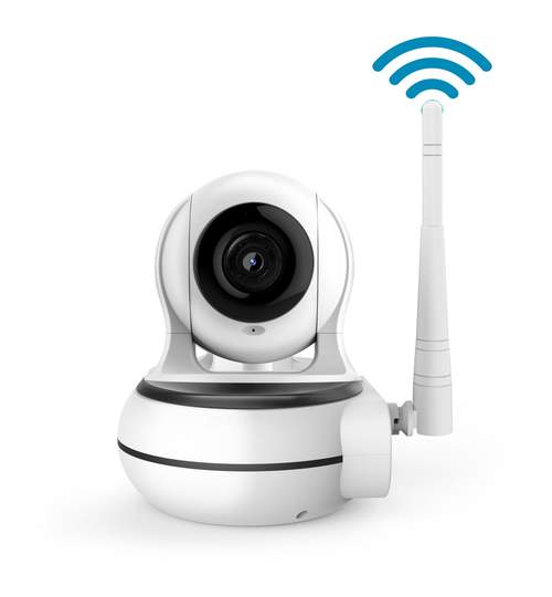 Camera de Supraveghere Smart WiFi, Rezolutie 960p HD, Night Vision, Rotire Automata 355°, Conectare Telefon, microSD