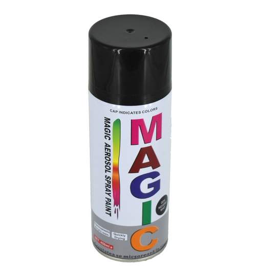 Spray vopsea MAGIC NEGRU MAT 400ml Mall