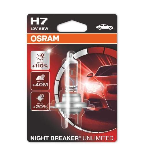 Bec OSRAM H7 Night Breaker Unlimiter 110% 12V 55W Mall
