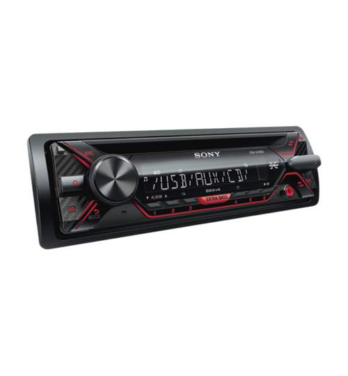 Radio CD auto Sony CDXG1200U, 4 x 55 W, USB, AUX, Rosu Mall