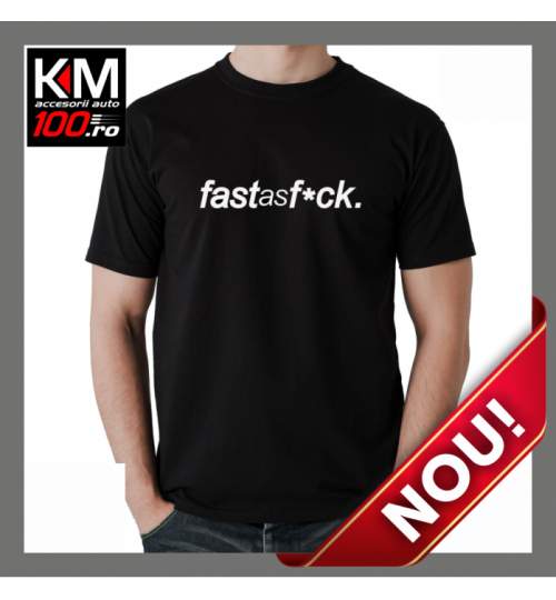 Tricou KM Personalizat FAST AS - cod:  TRICOU-KM-035 ManiaStiker