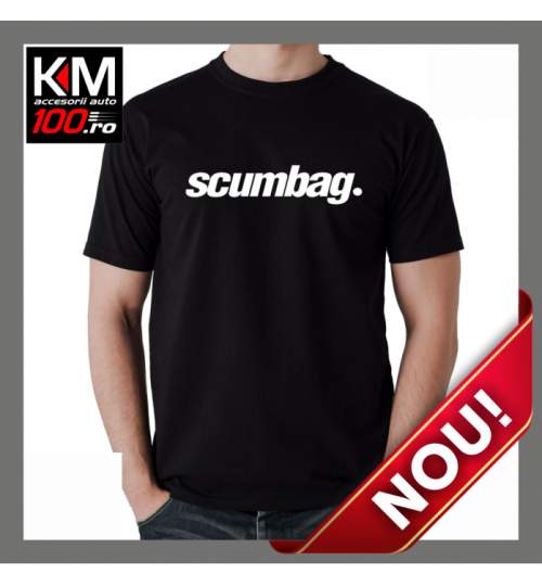 Tricou KM Personalizat SCUMBAG - cod:  TRICOU-KM-097 ManiaStiker
