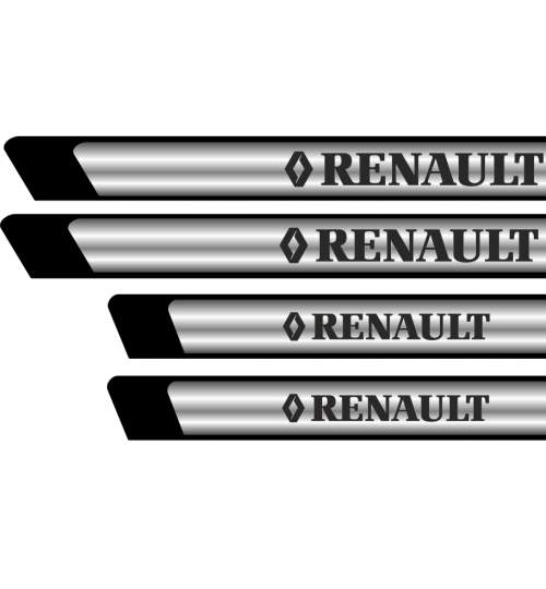 Set protectii praguri CROM - Renault ManiaStiker