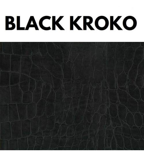 Folie colantare ornamente - Black KROKO (45cm x 2m) ManiaStiker