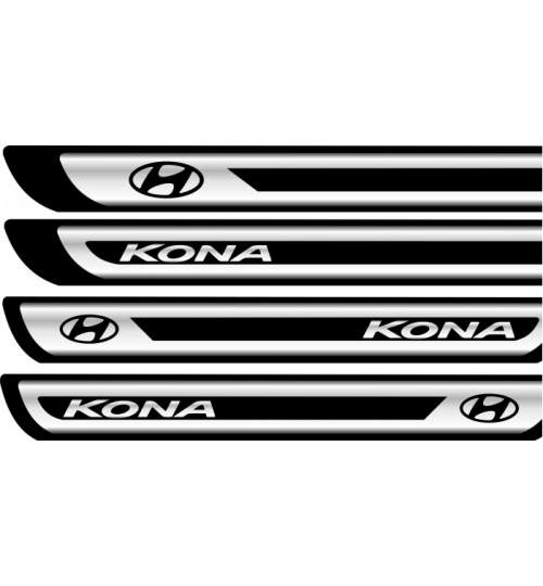 Set protectii praguri CROM - Hyundai Kona ManiaStiker
