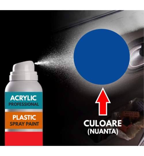 Spray Profesional RAL5002 pentru vopsire elemente din plastic sau metal ManiaStiker