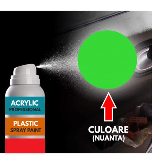 Spray Profesional RAL6018 pentru vopsire elemente din plastic sau metal ManiaStiker