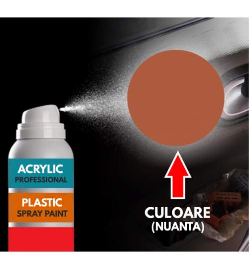 Spray Profesional RAL8004 pentru vopsire elemente din plastic sau metal ManiaStiker